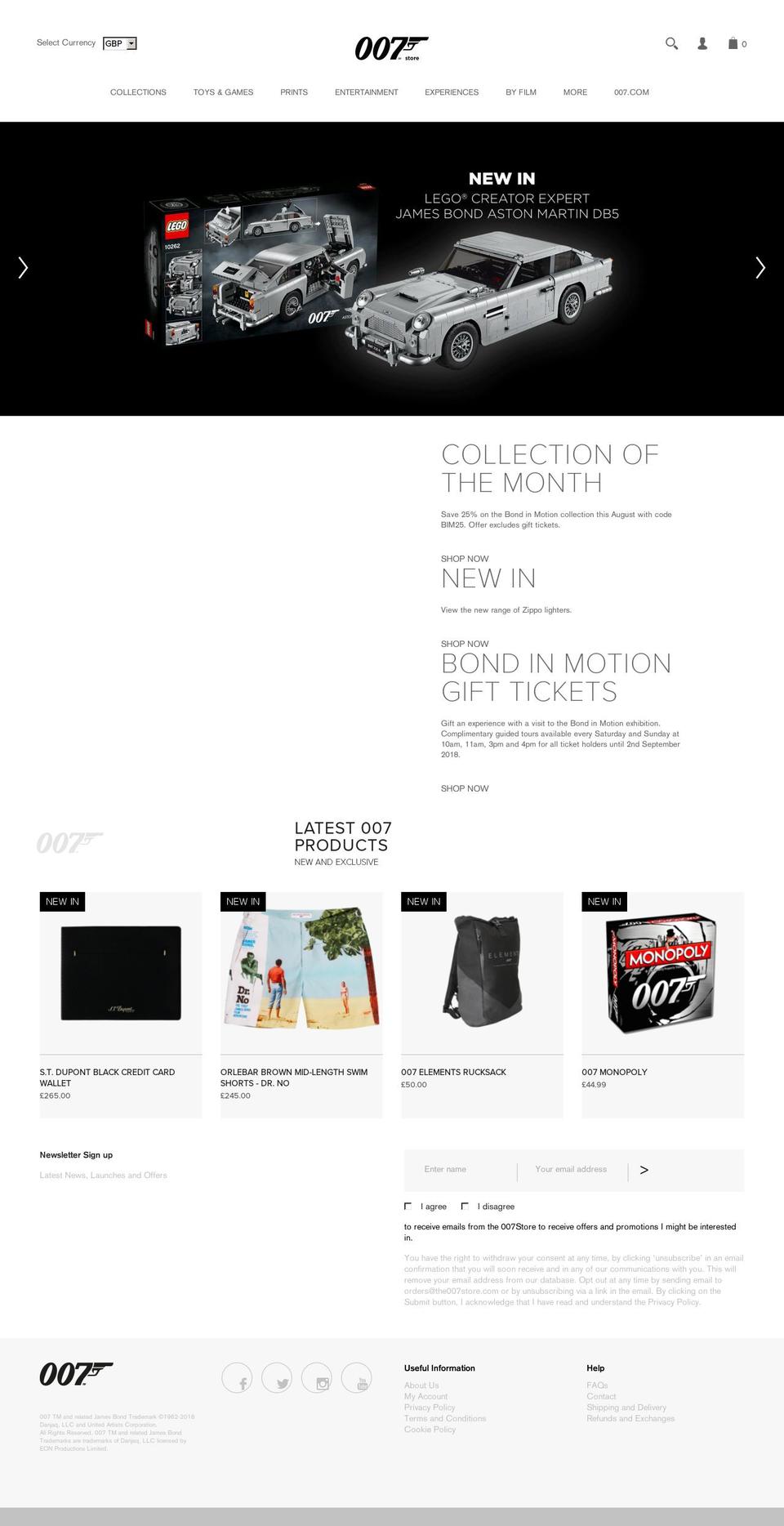 007 1.1 Shopify theme site example 007store.com