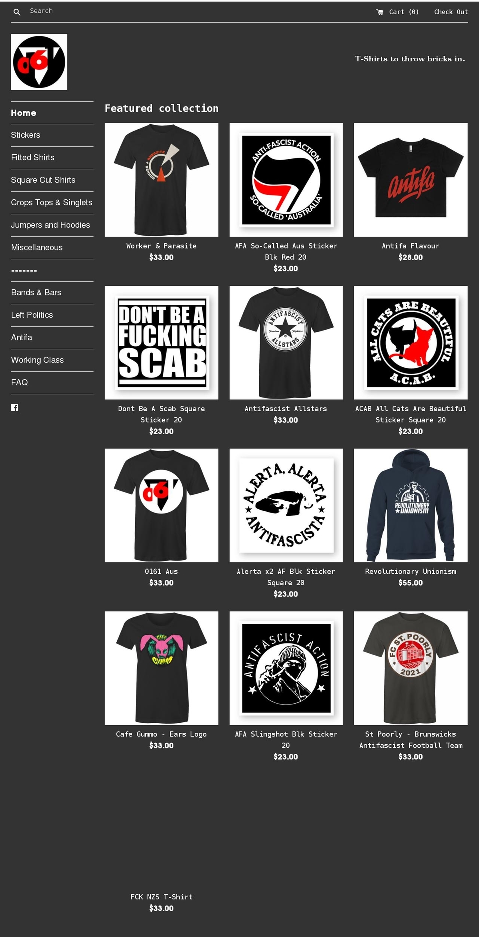 0161australia.com shopify website screenshot