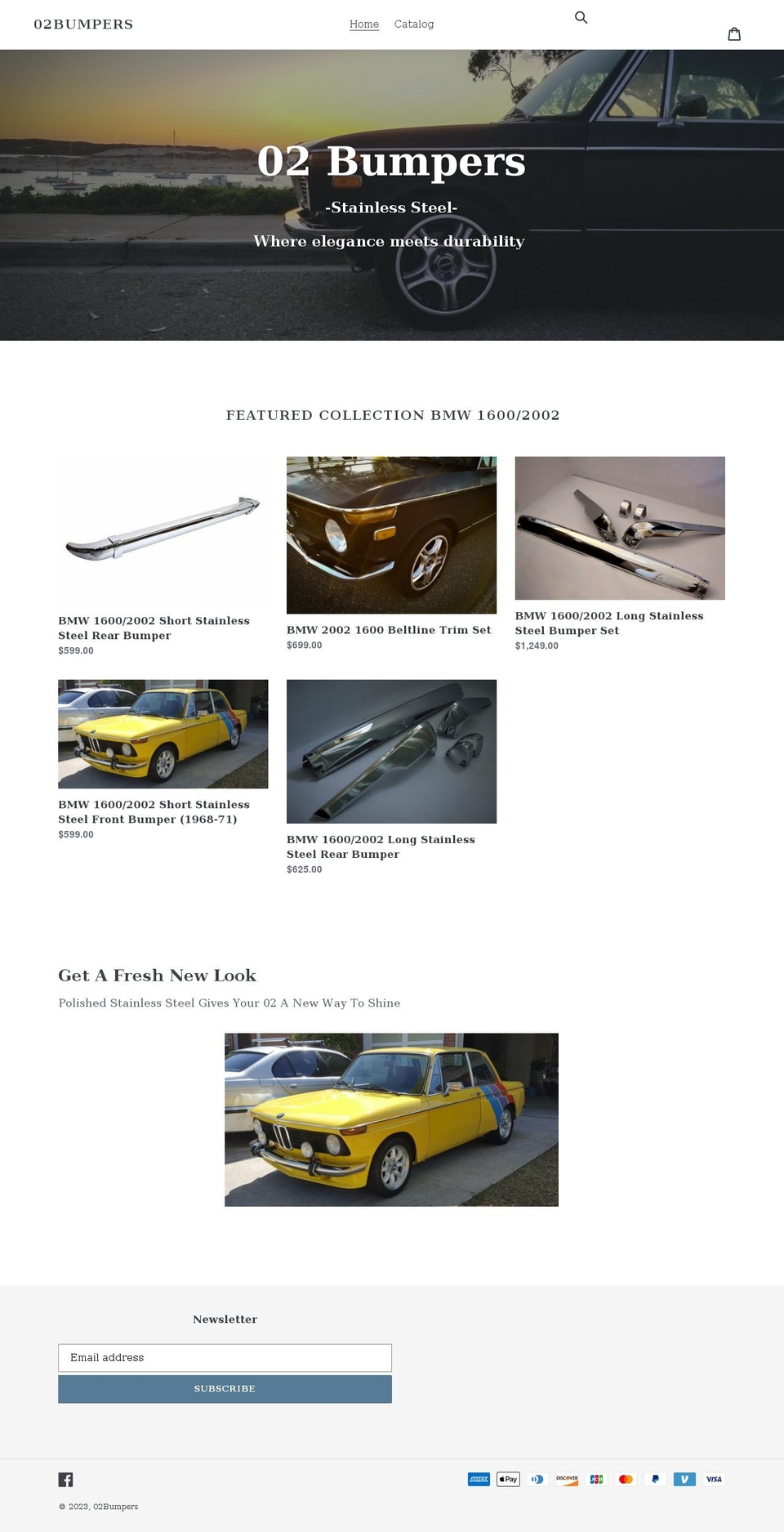 02bumpers.com shopify website screenshot