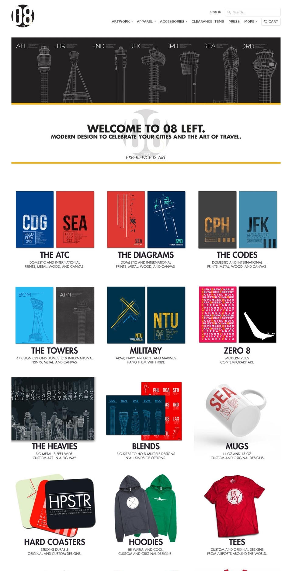 08left.com shopify website screenshot