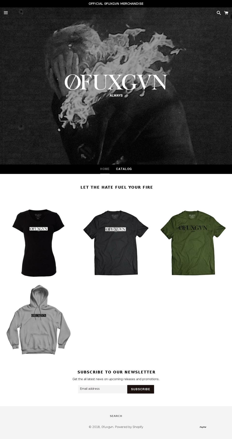 0fuxgvn.com shopify website screenshot