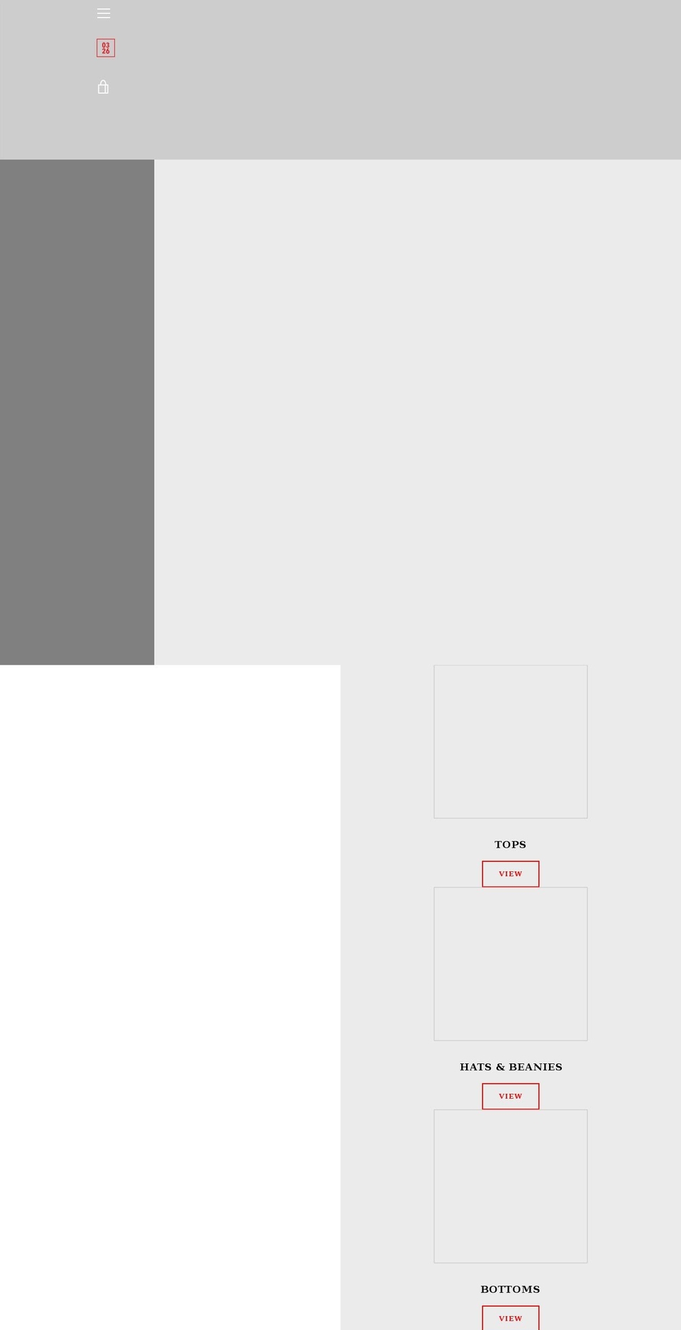 0three2six.com shopify website screenshot