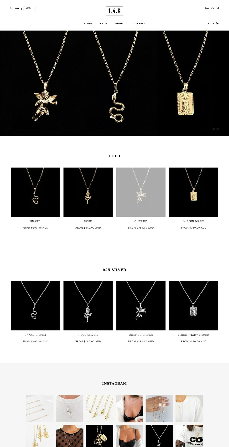 1-4-k.com — Shopify storefront screenshot