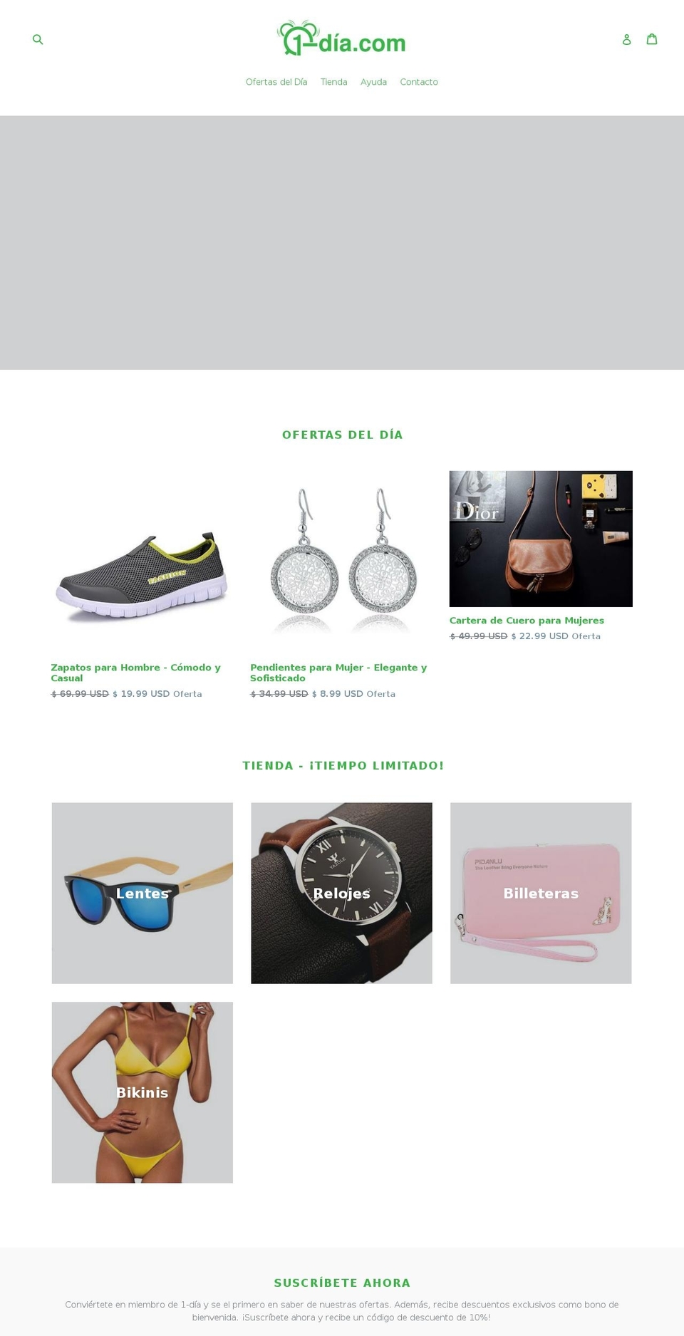 1-dia.com — Shopify storefront screenshot