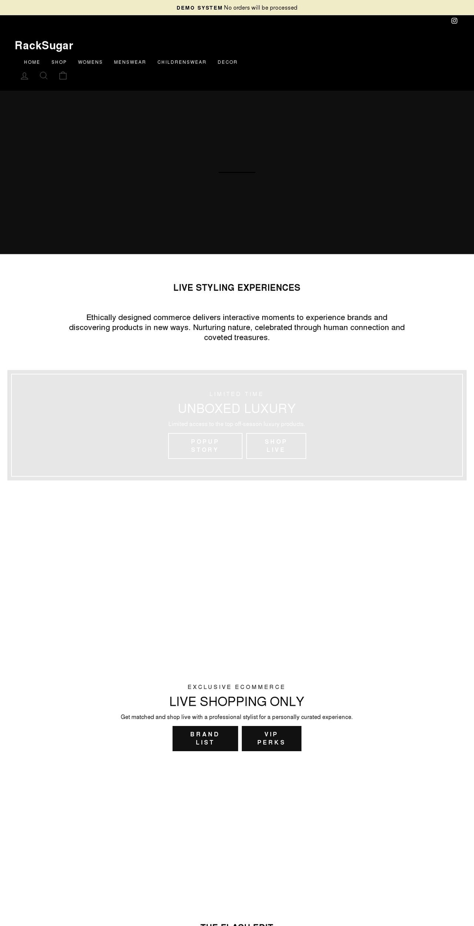 1-racksugar.myshopify.com — Shopify storefront screenshot
