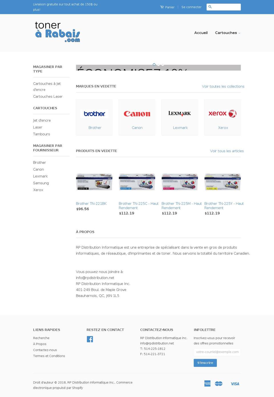 1010toner.com — Shopify storefront screenshot