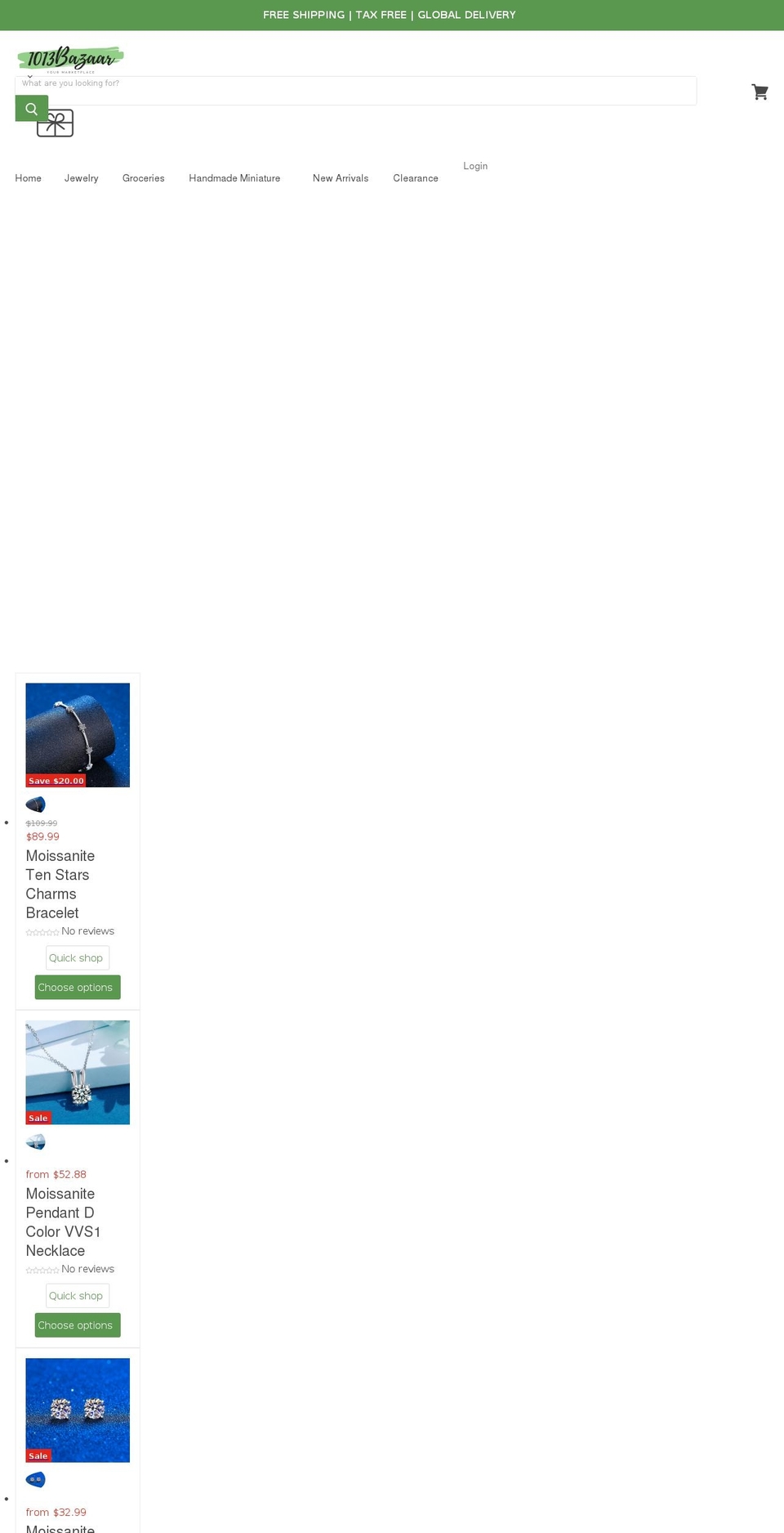 1013bazaar.com shopify website screenshot