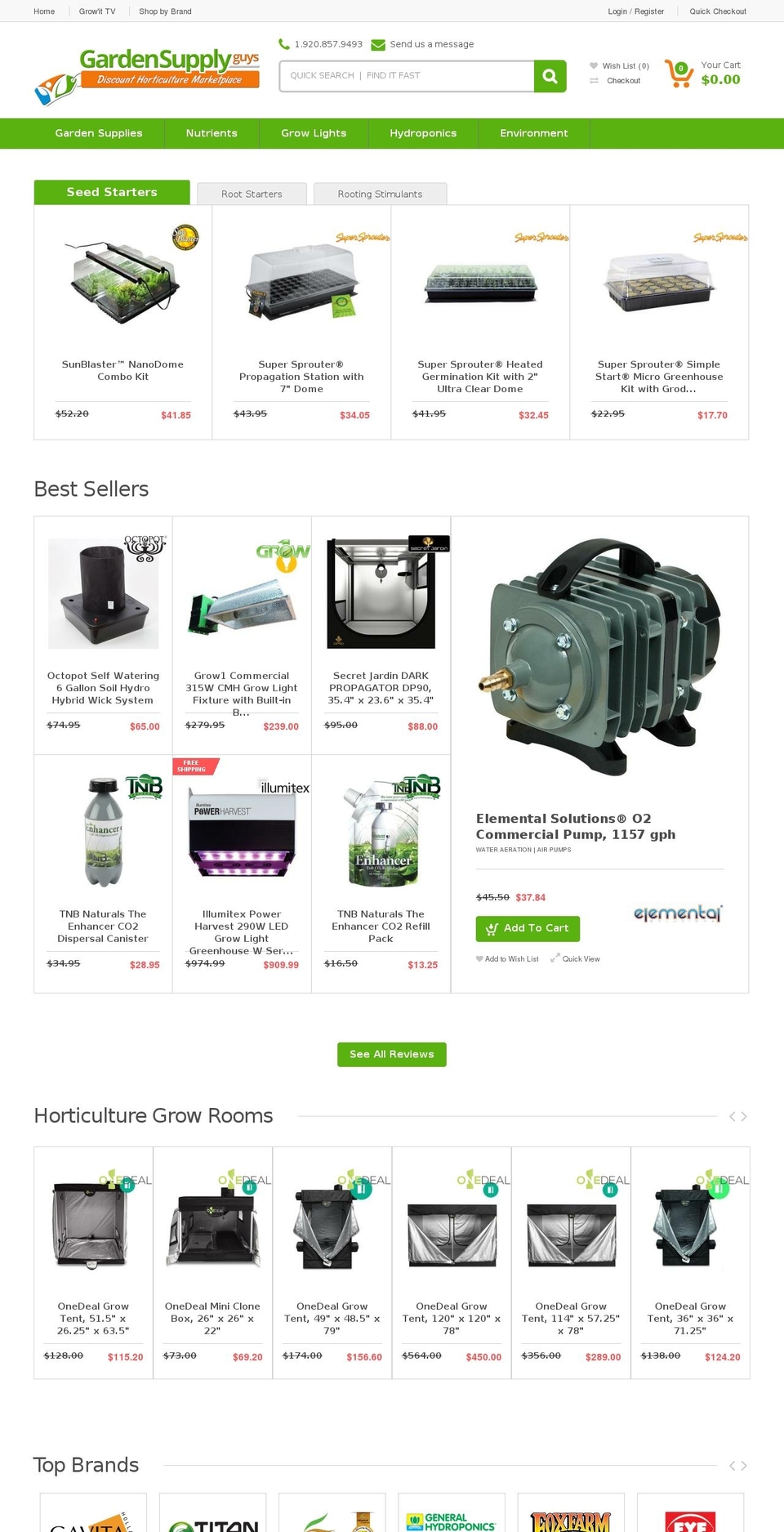 101garden.com shopify website screenshot
