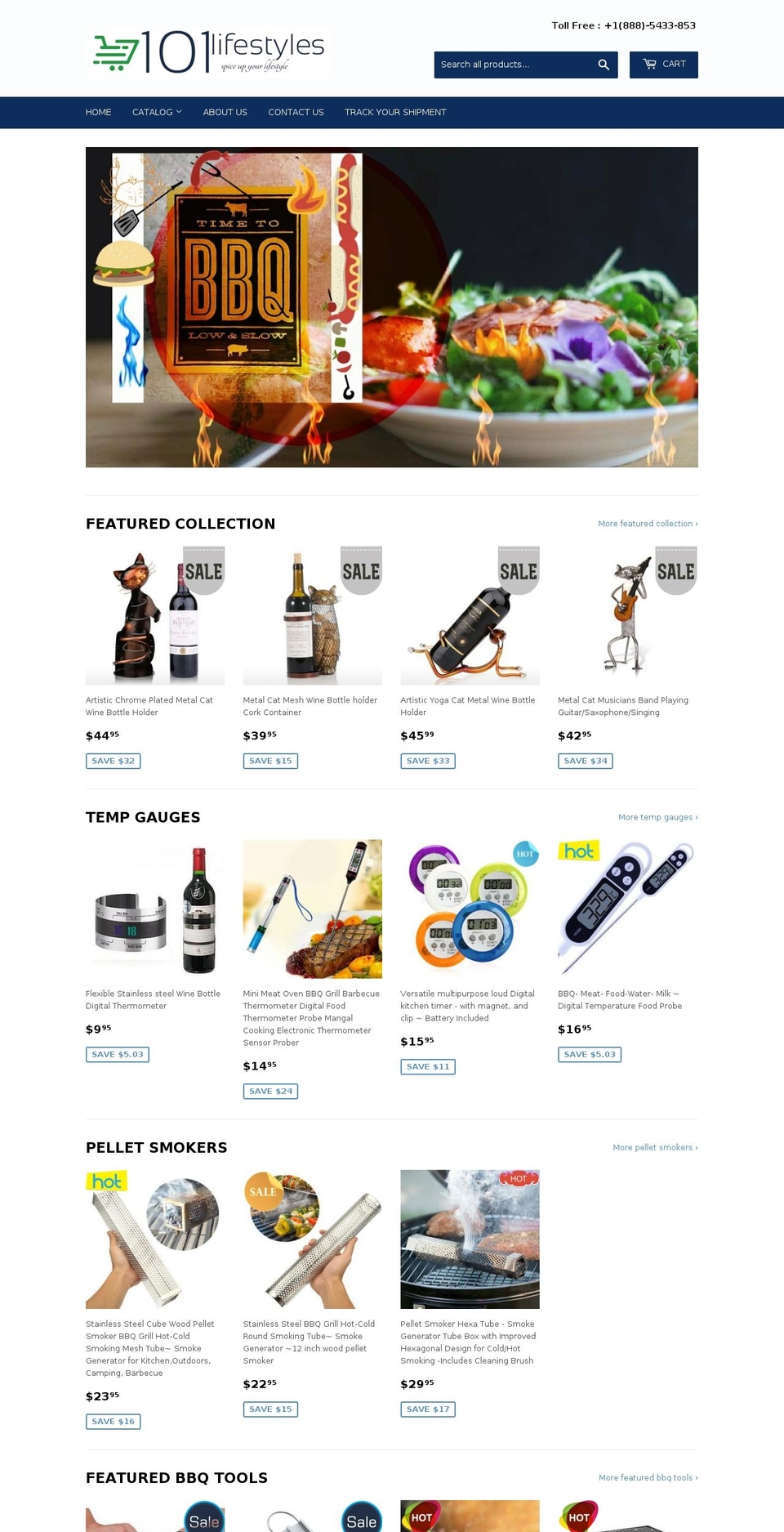 101lifestyles.com — Shopify storefront screenshot