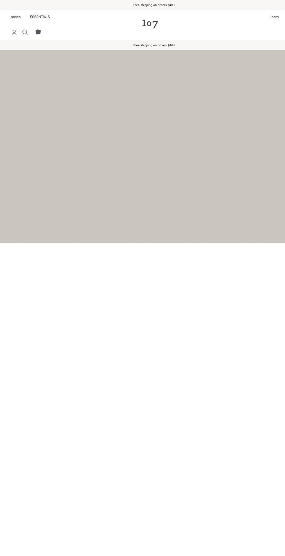 107beauty.com shopify website screenshot