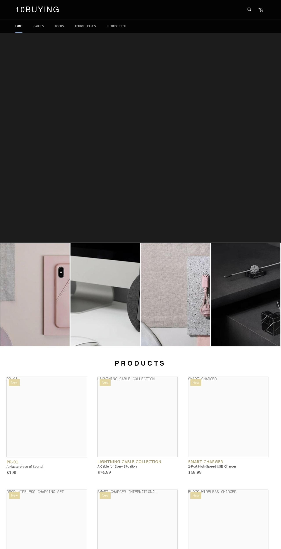 Stark Shopify theme site example 10buying.com