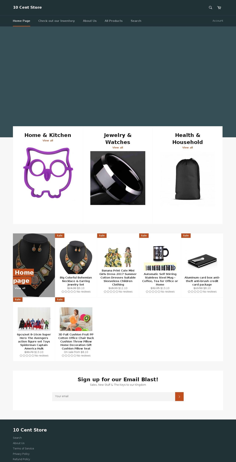 10centstore.com — Shopify storefront screenshot