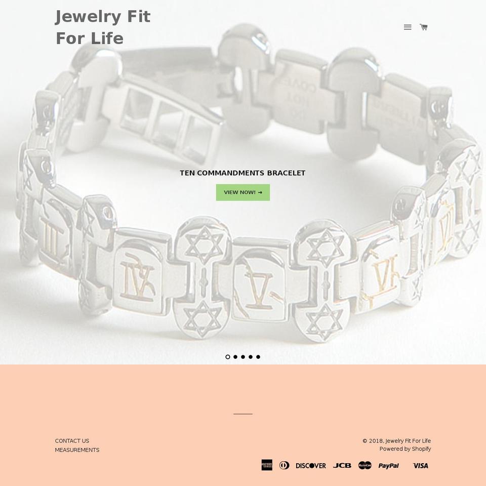 10commandmentbracelet.com — Shopify storefront screenshot