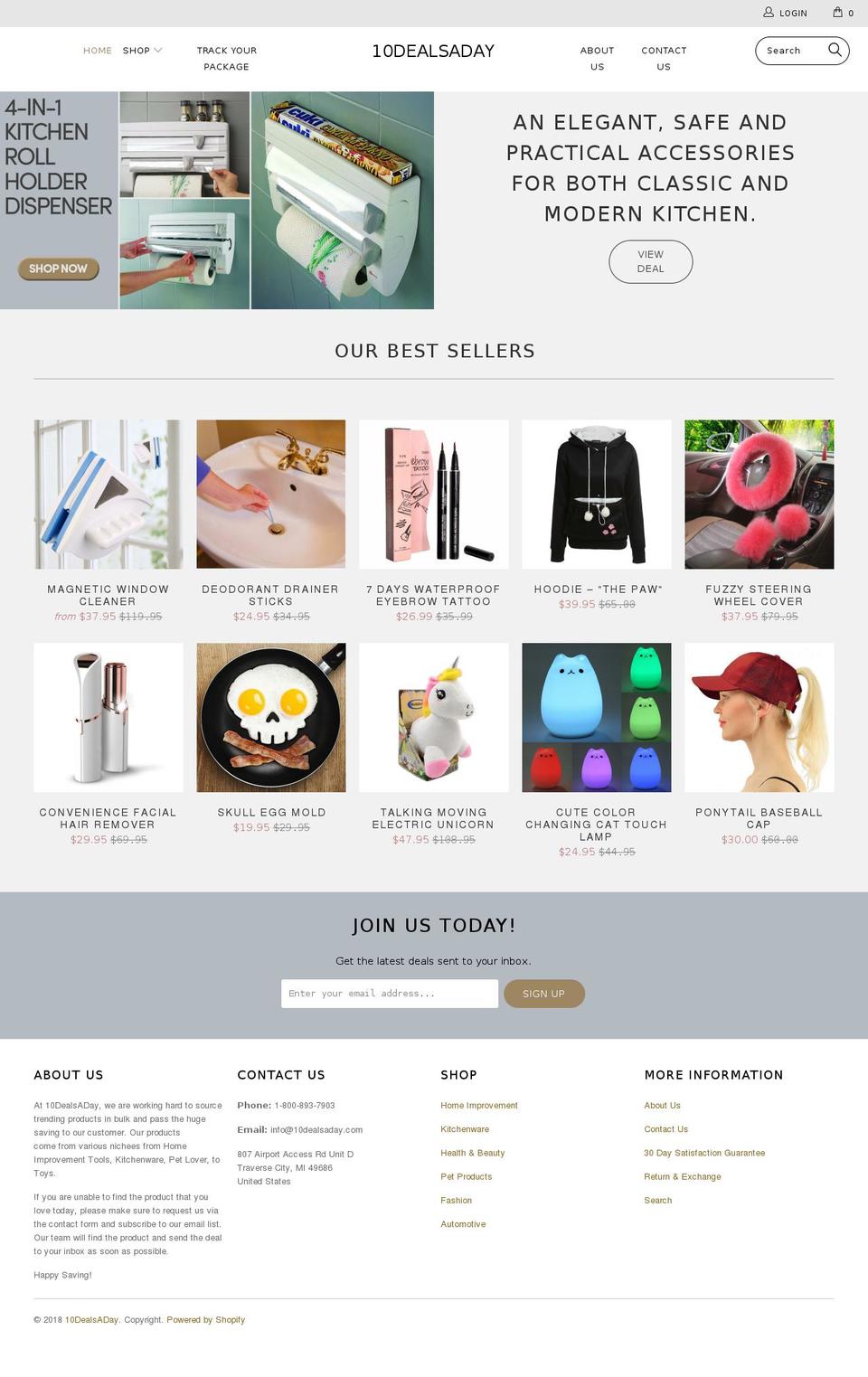10dealsaday.com — Shopify storefront screenshot