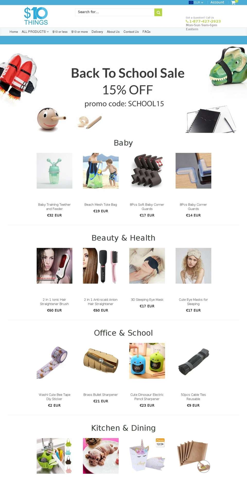 10dollarthings.com — Shopify storefront screenshot
