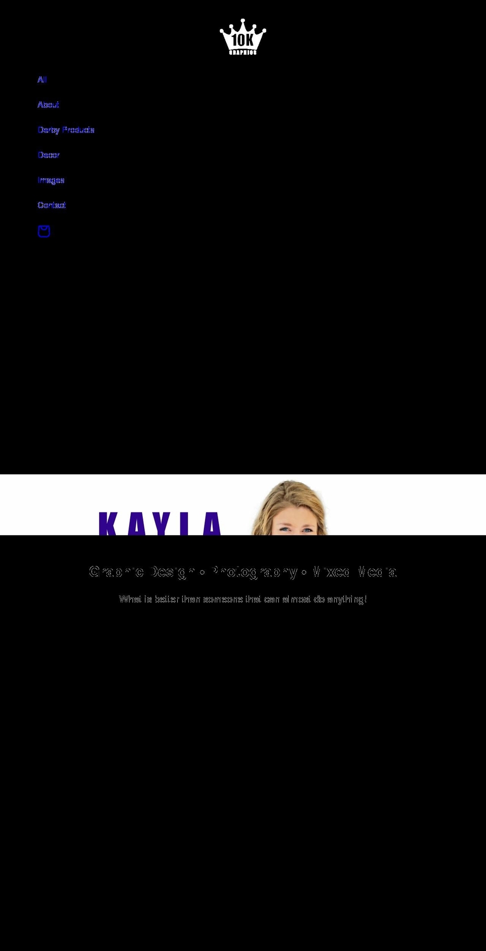 10kgraphics.com shopify website screenshot