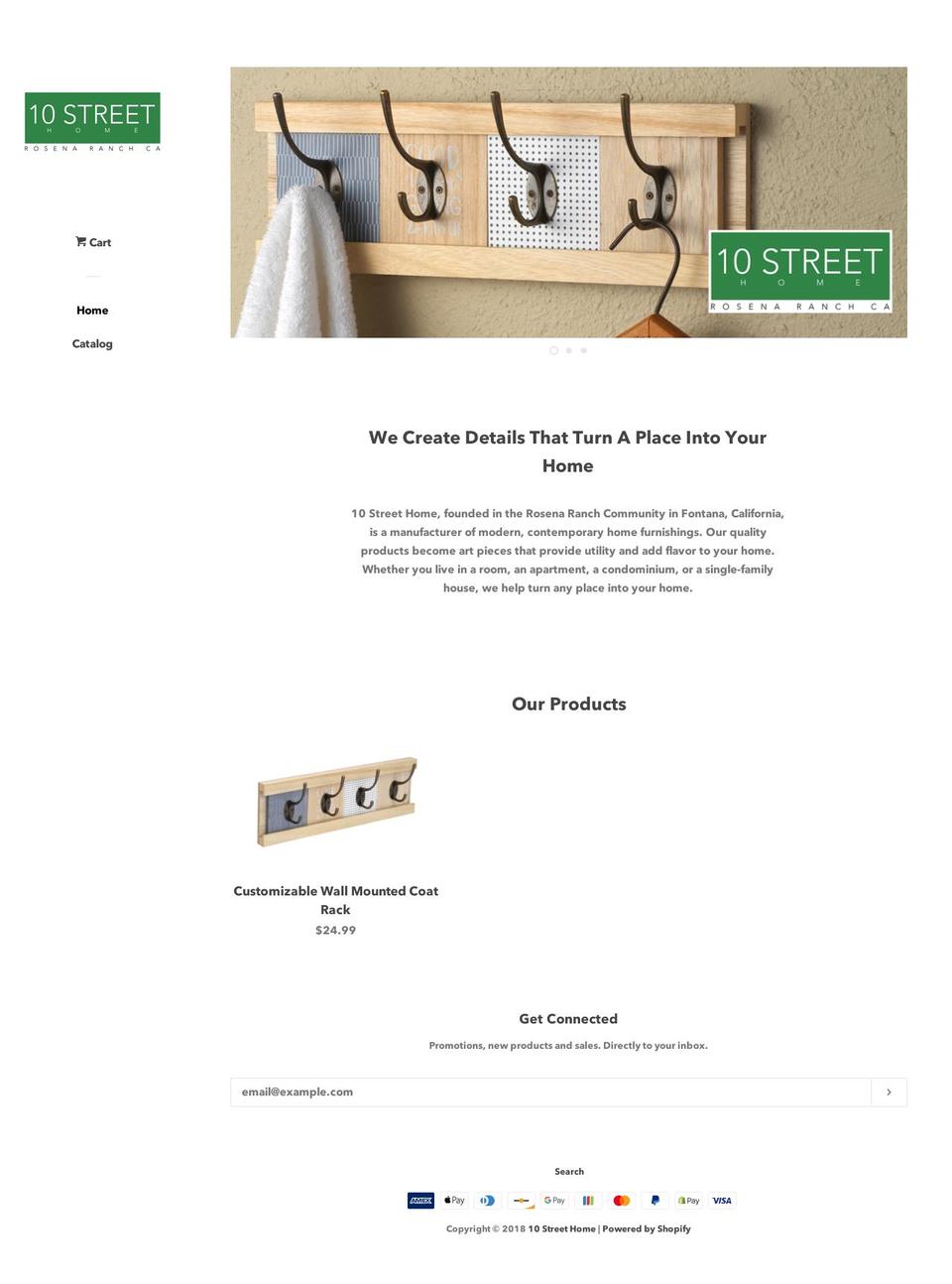 10streethome.com shopify website screenshot