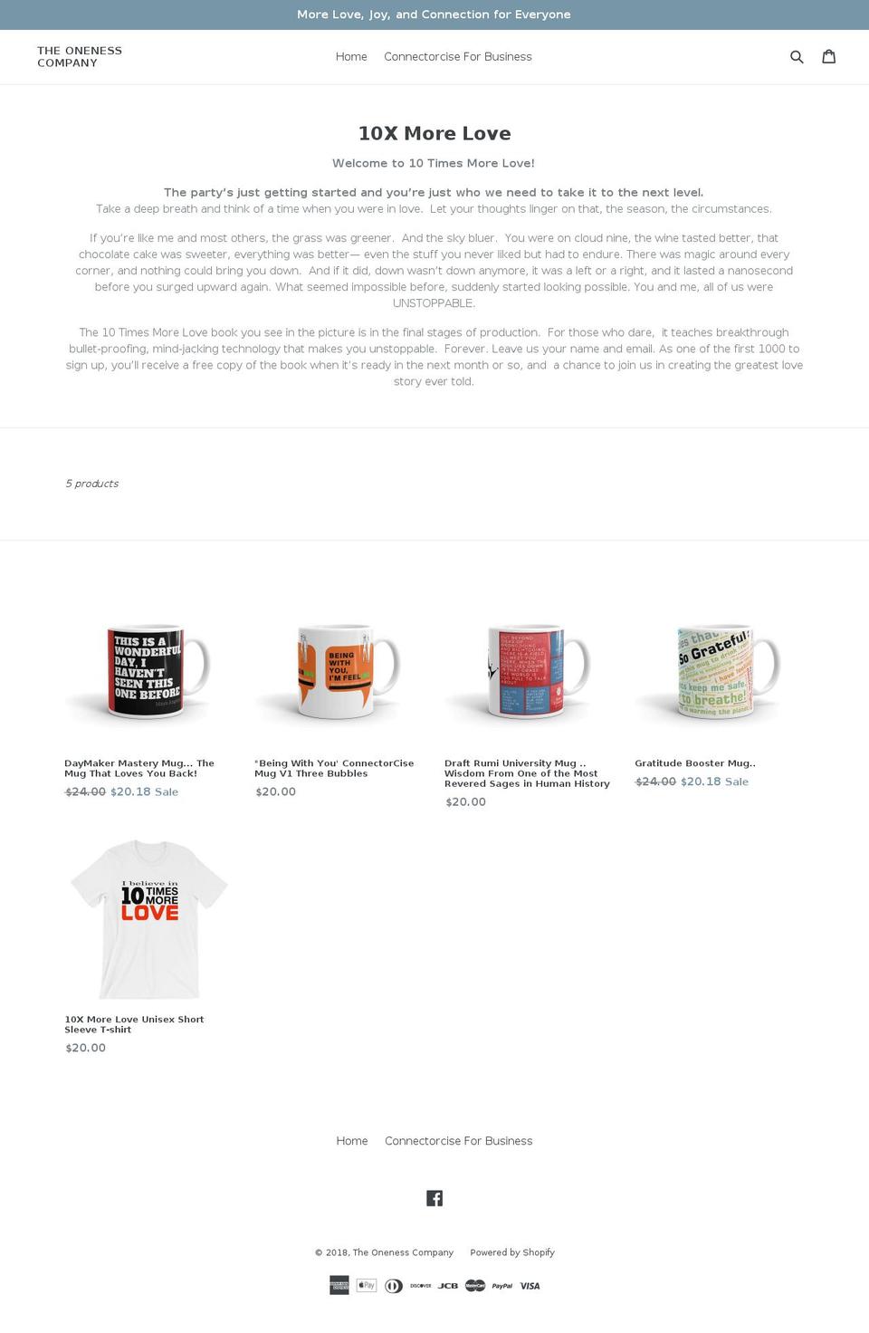 10xmorelove.com — Shopify storefront screenshot