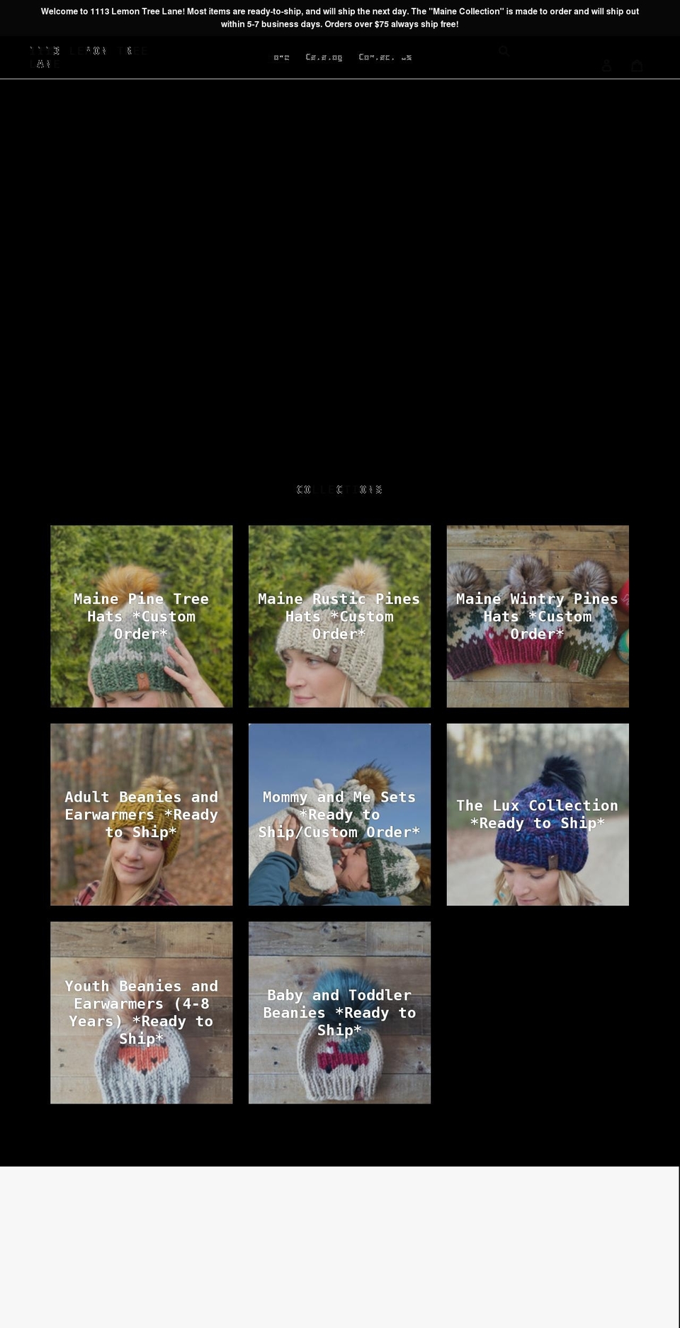 1113lemontreelane.com shopify website screenshot