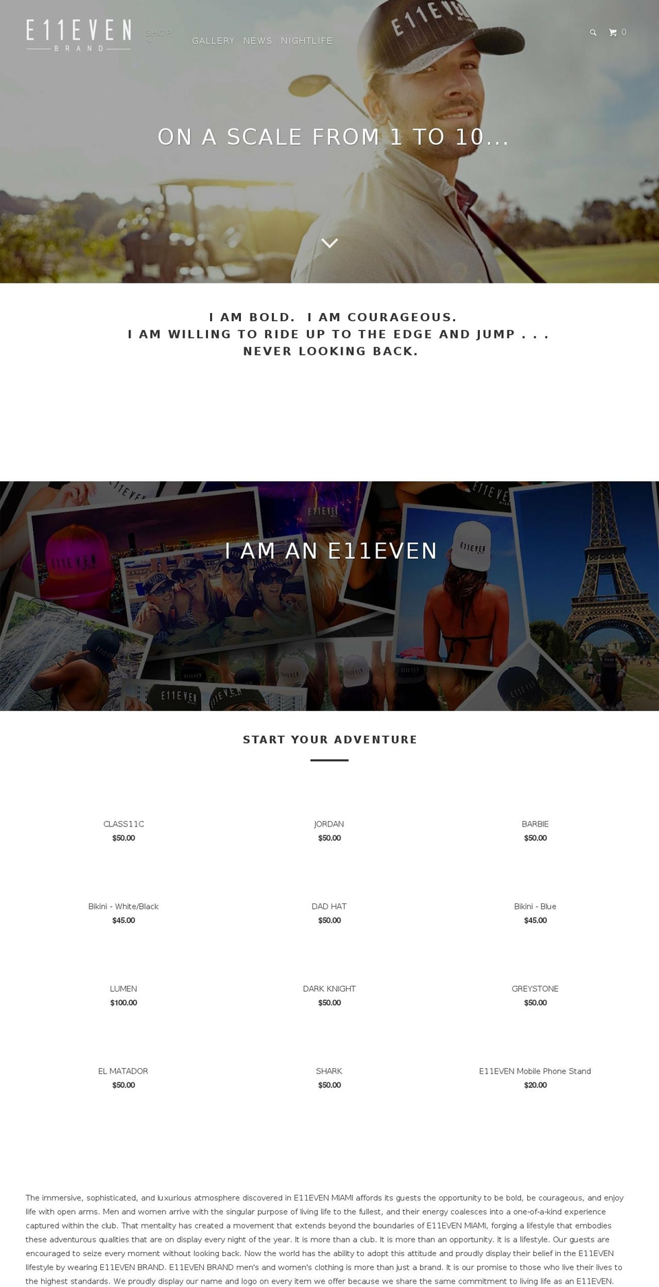 11brand.com — Shopify storefront screenshot