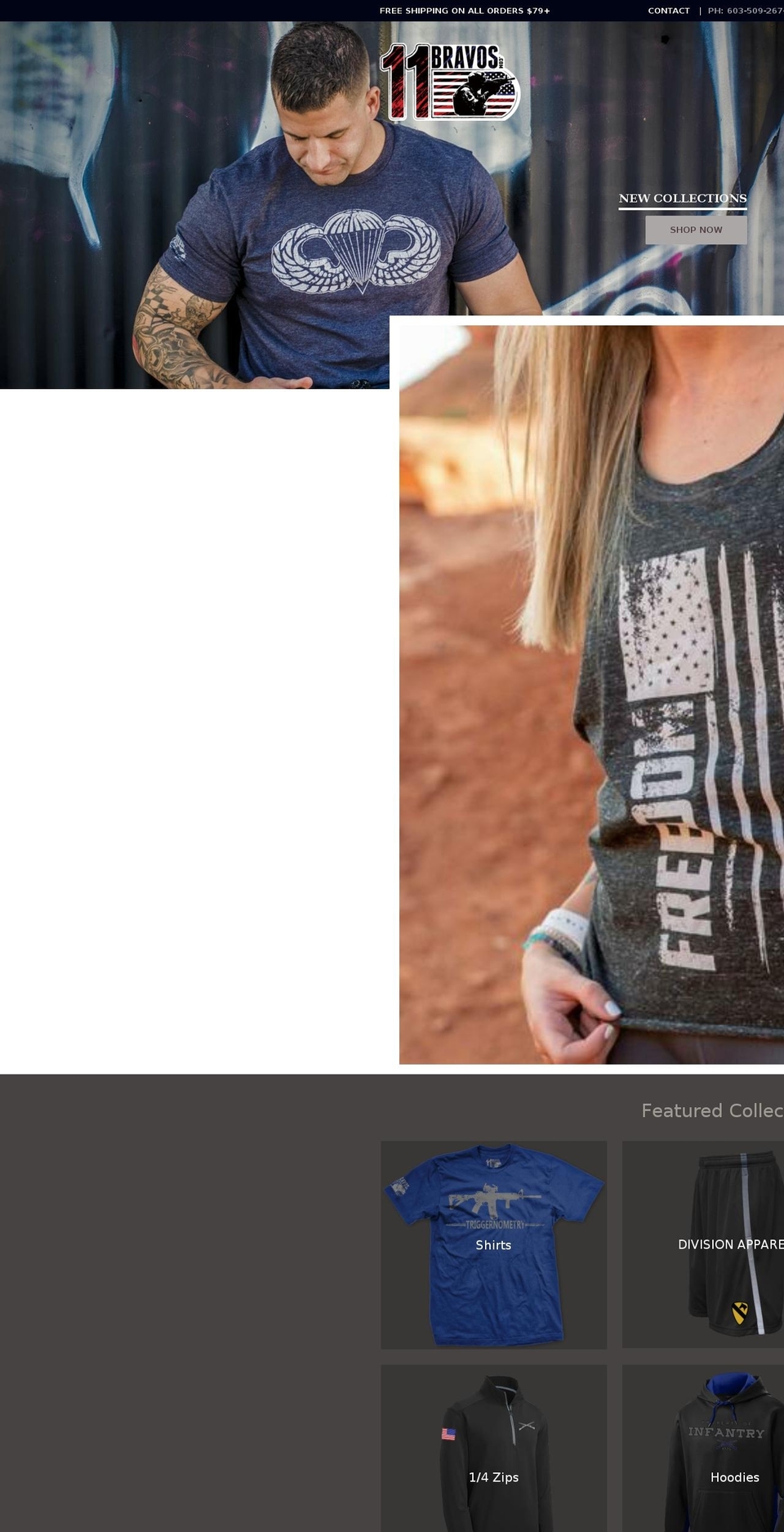 11bravos.com — Shopify storefront screenshot