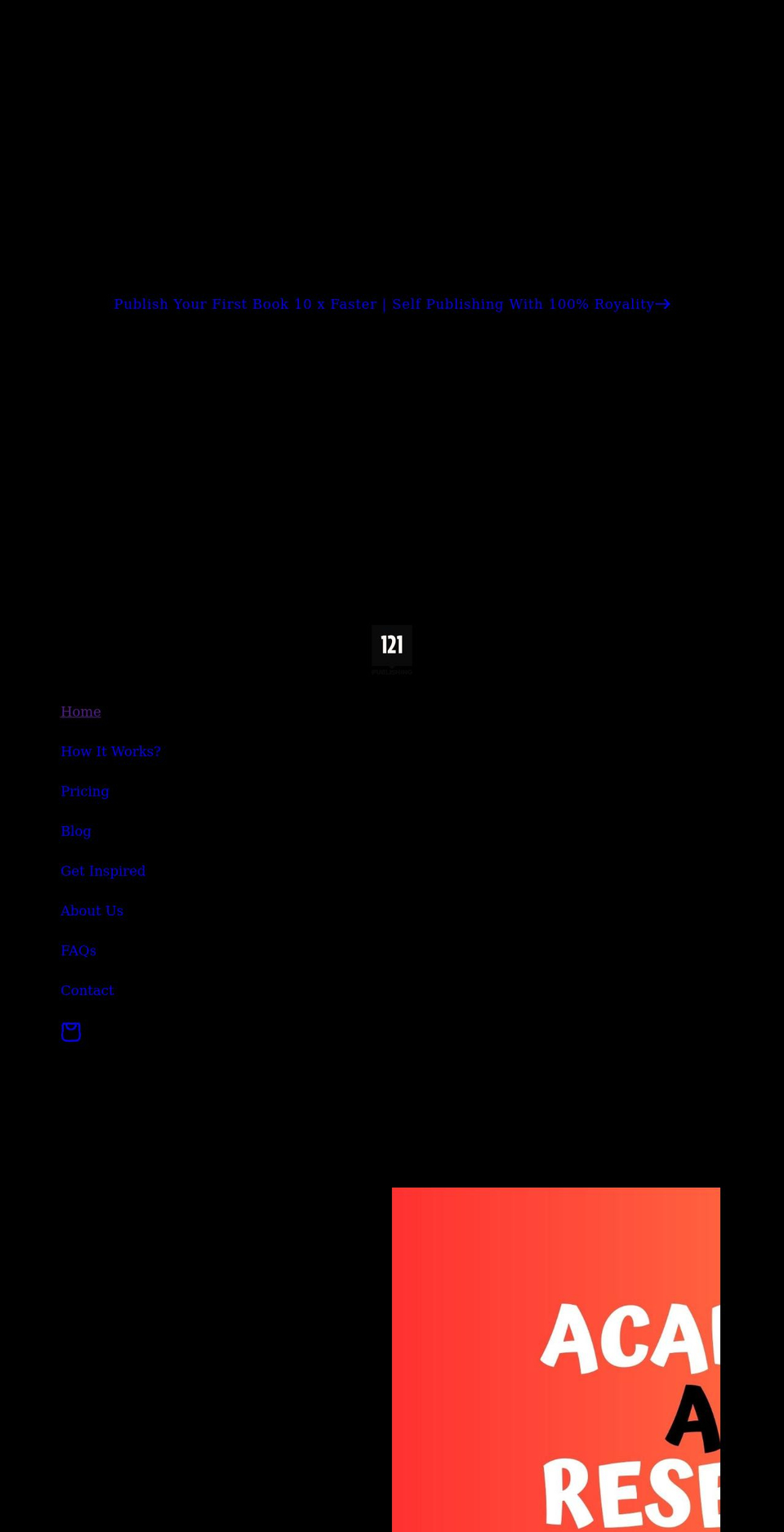 121publishing.com shopify website screenshot