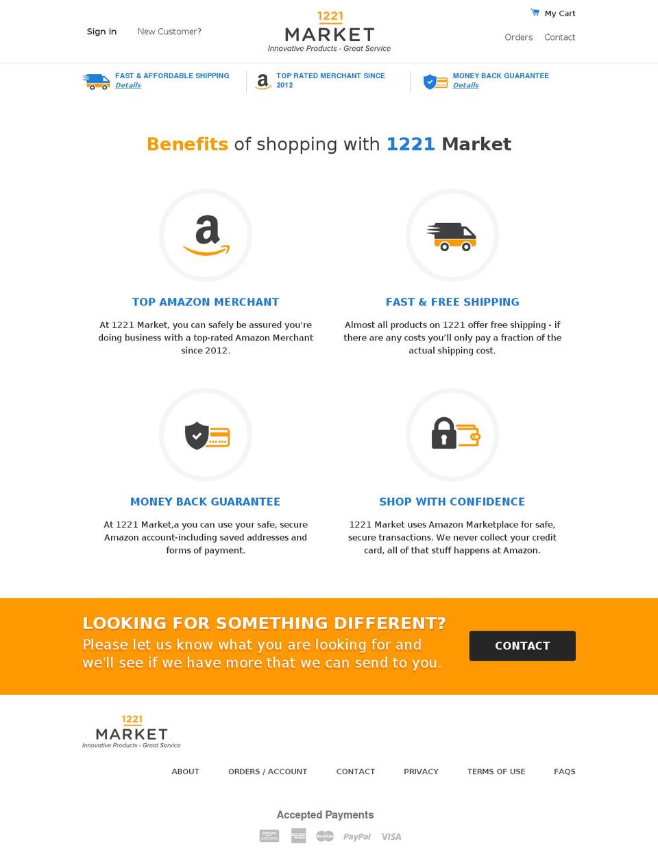 1221market.com shopify website screenshot