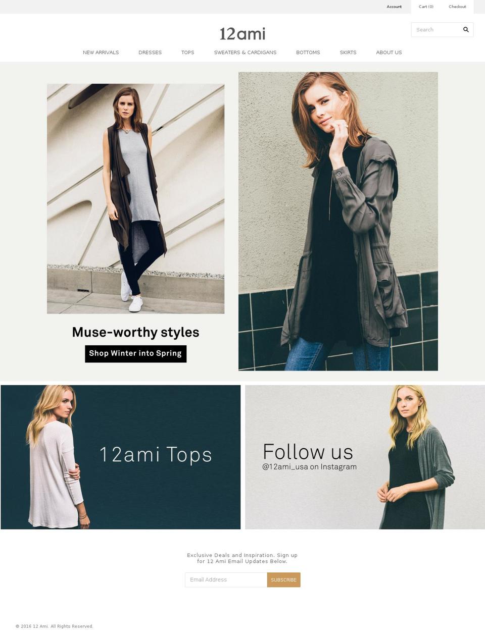 12ami.com shopify website screenshot