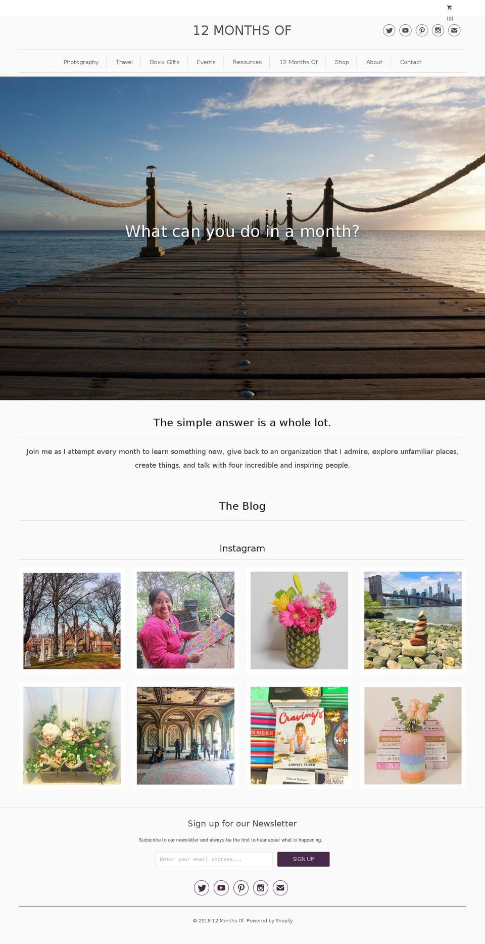 12monthsof.com — Shopify storefront screenshot