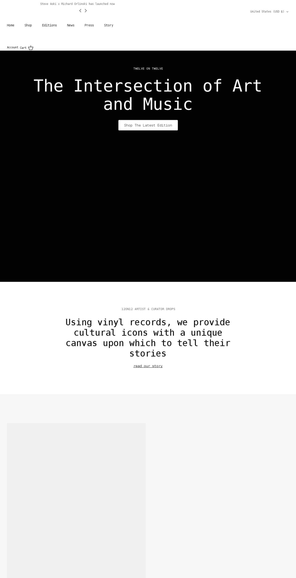 12on12.com shopify website screenshot