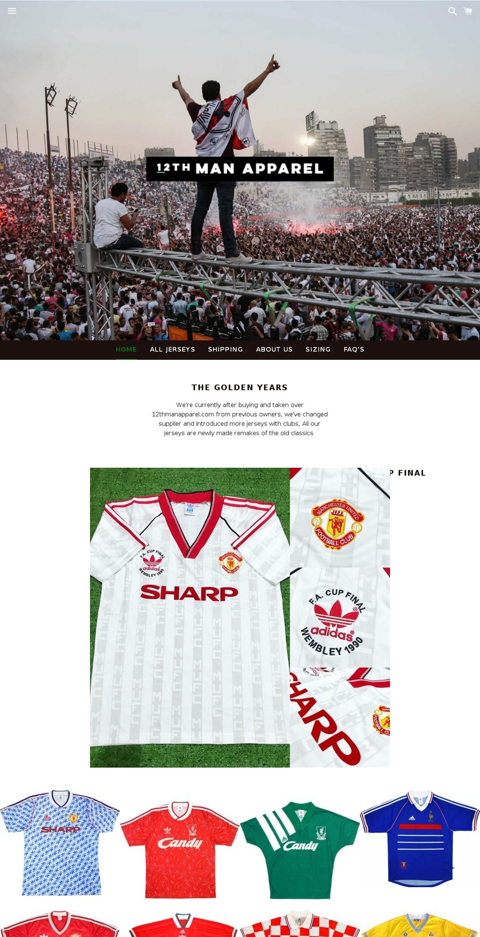 12thmanapparel.com — Shopify storefront screenshot