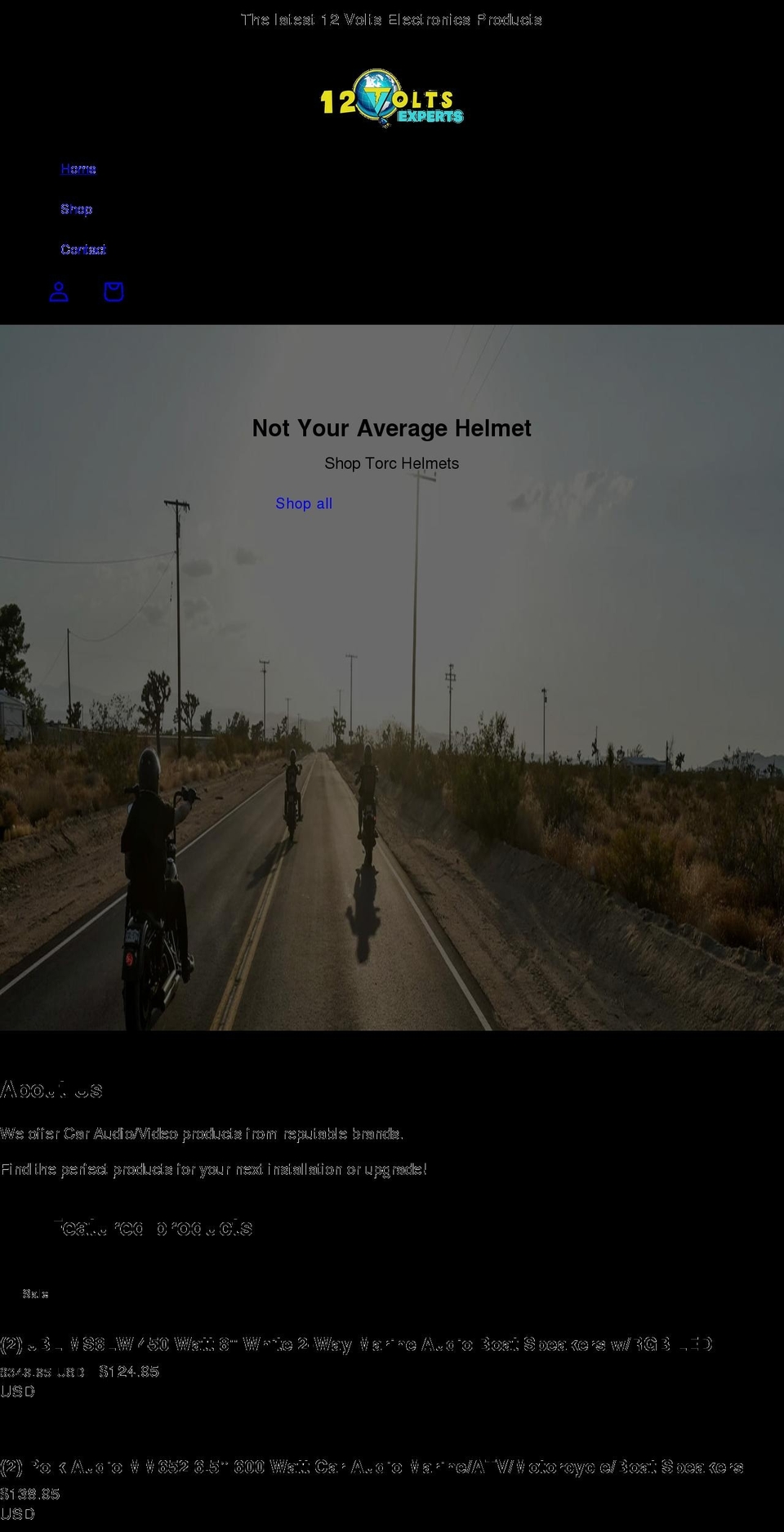 12voltsexpert.com shopify website screenshot