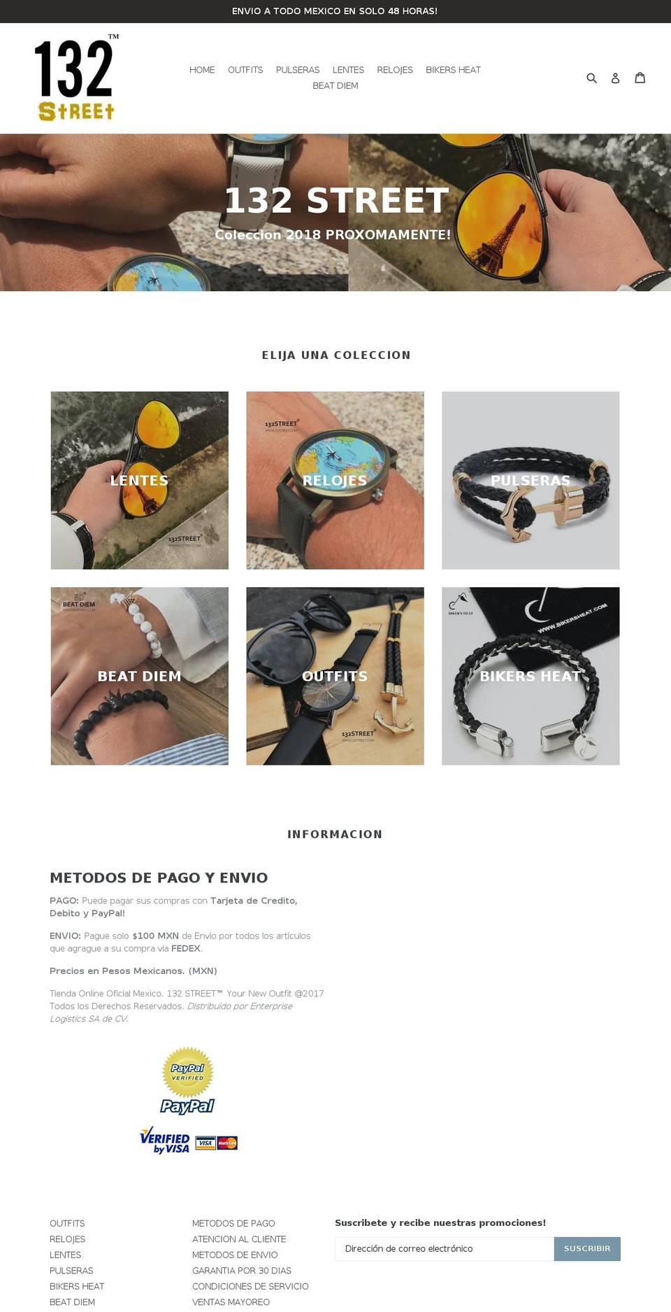 132street.com shopify website screenshot