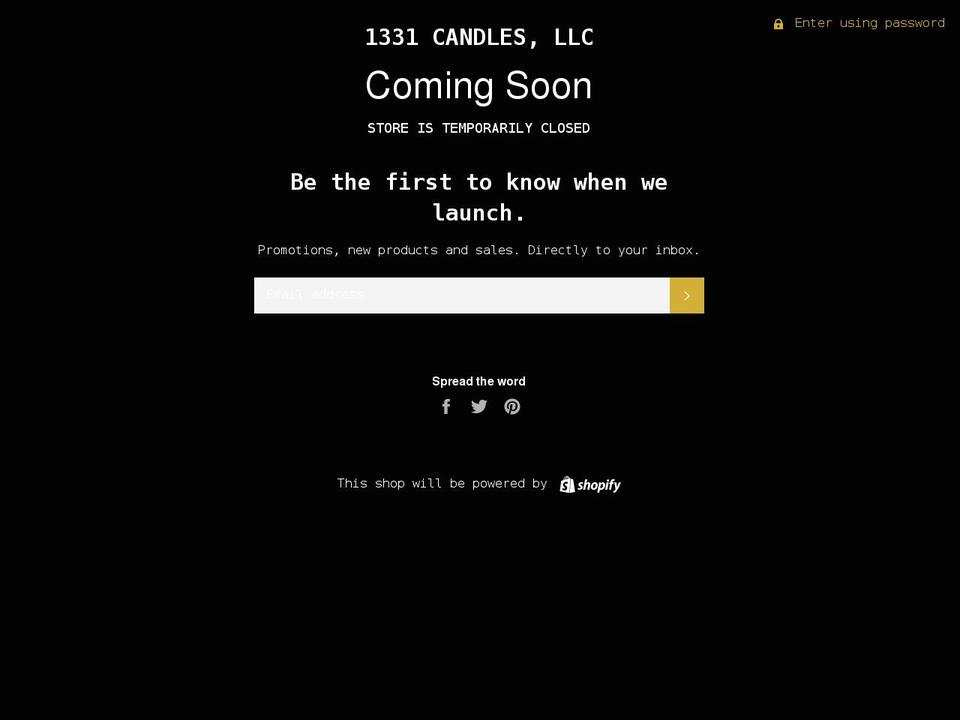 1331llc.com shopify website screenshot