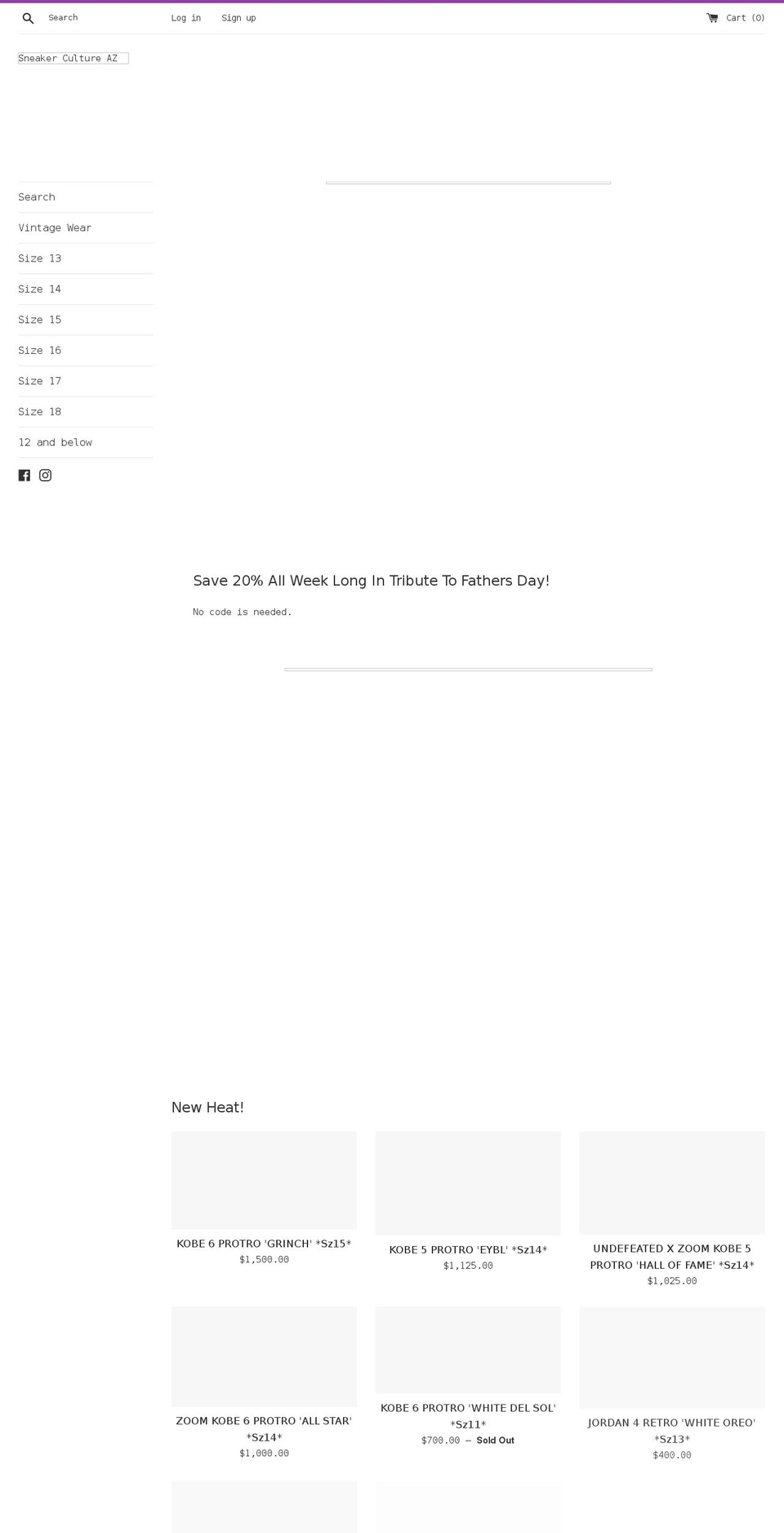 13onup.com shopify website screenshot