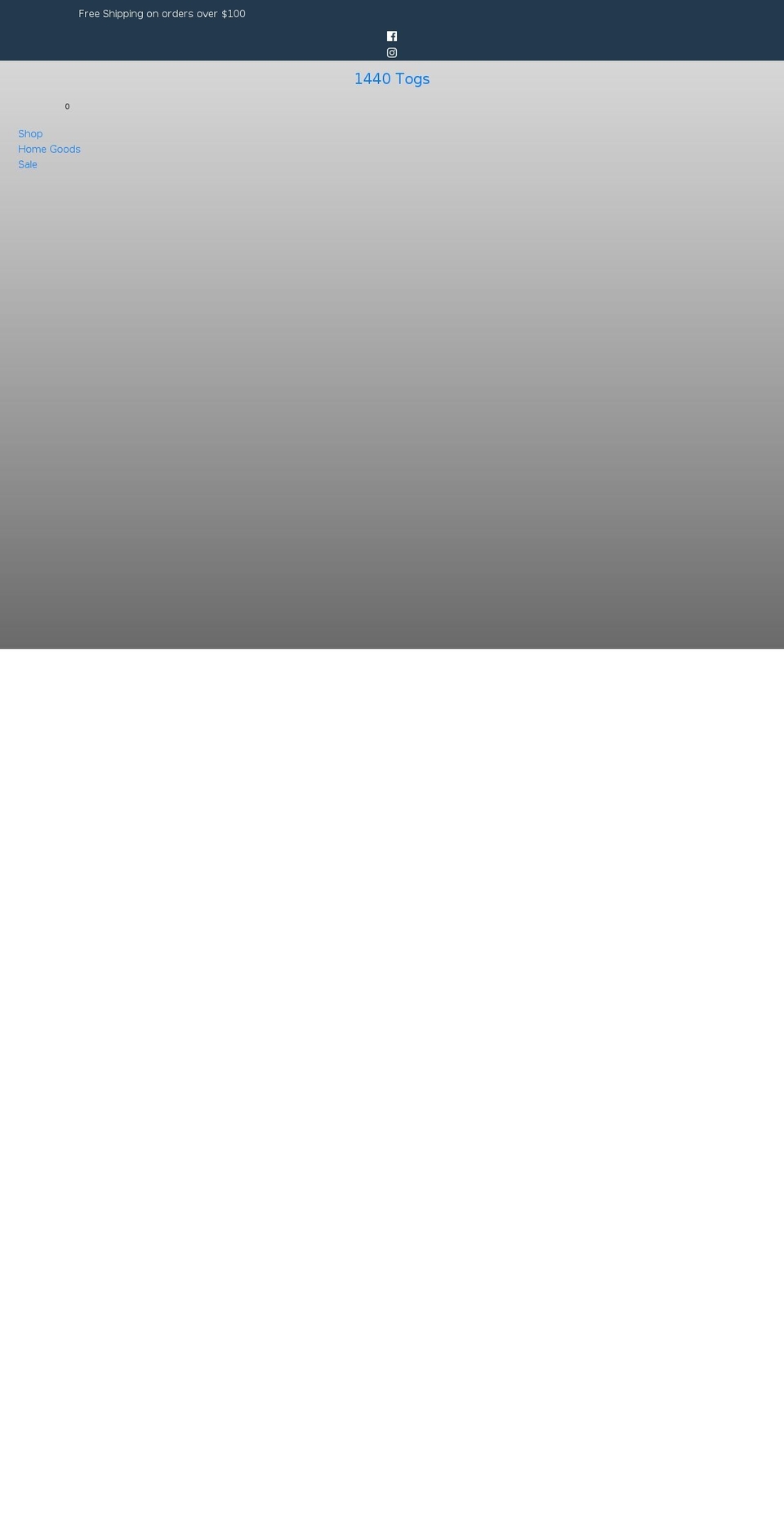 1440togs.com shopify website screenshot