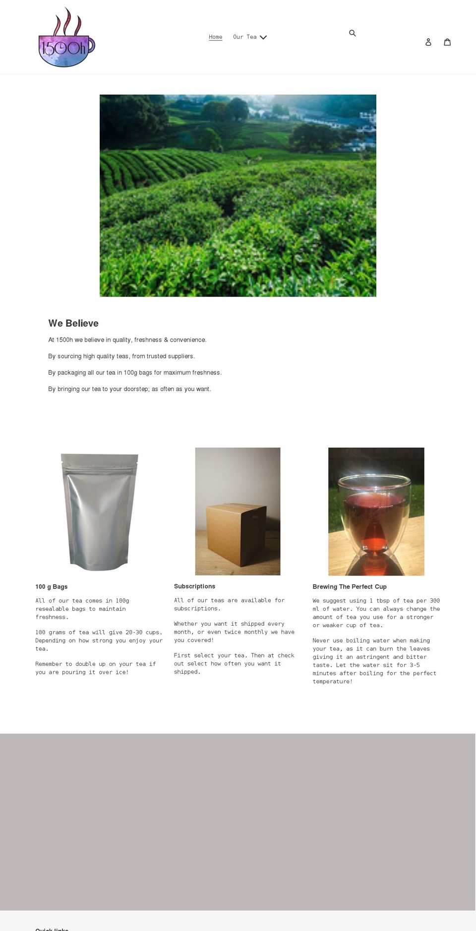 1500h.com shopify website screenshot