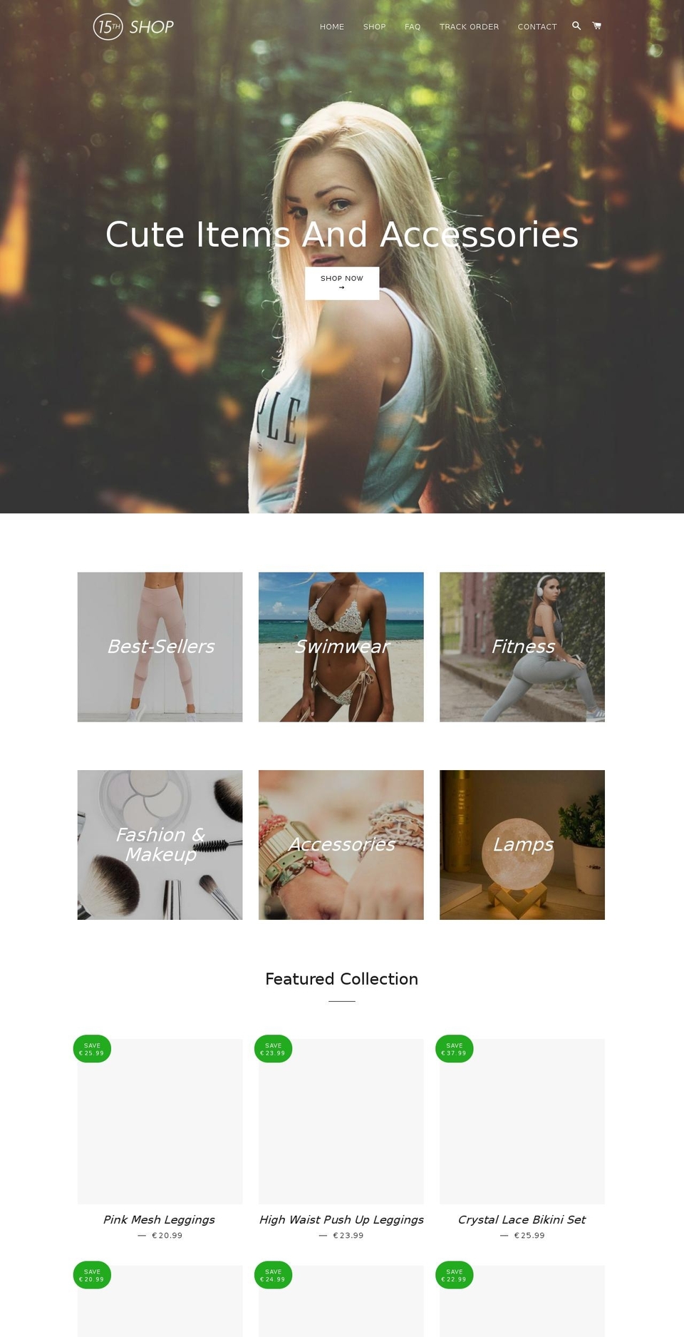 15thshop.com shopify website screenshot