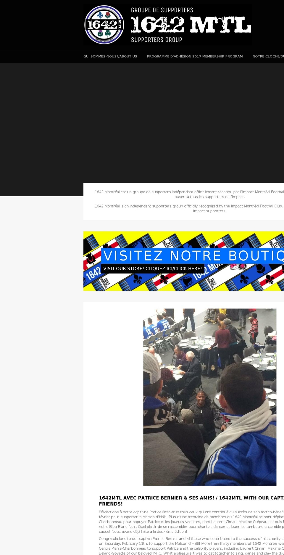 1642mtl.com shopify website screenshot