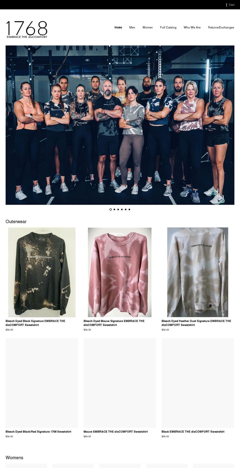 1768.co shopify website screenshot