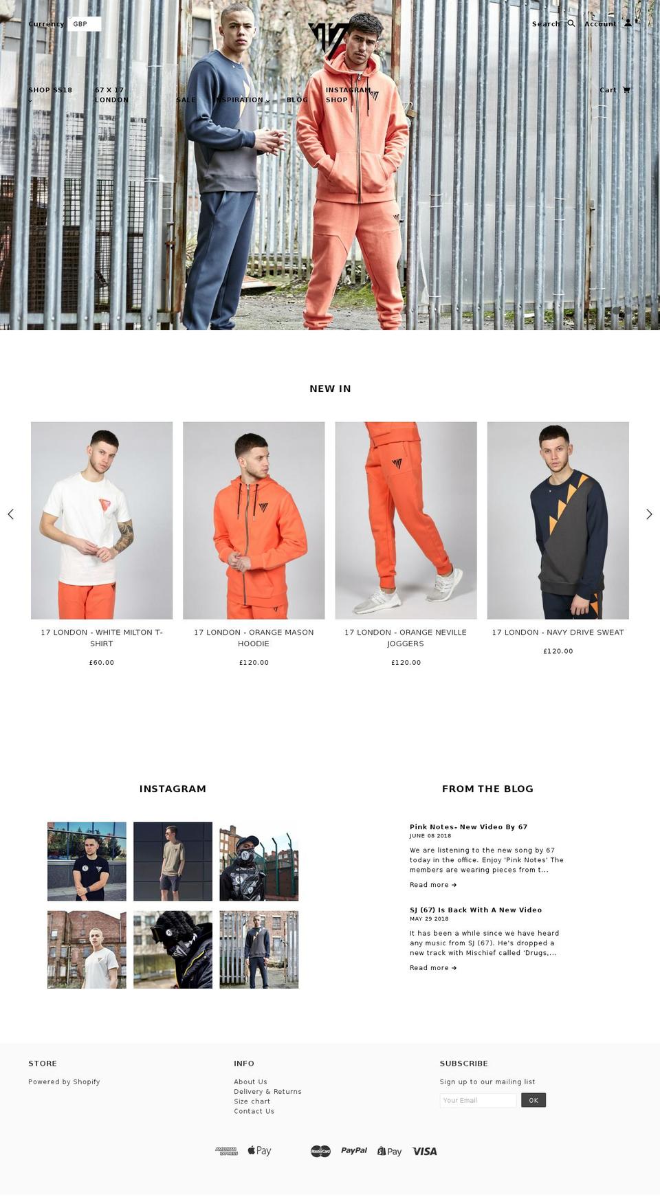 17london.com shopify website screenshot