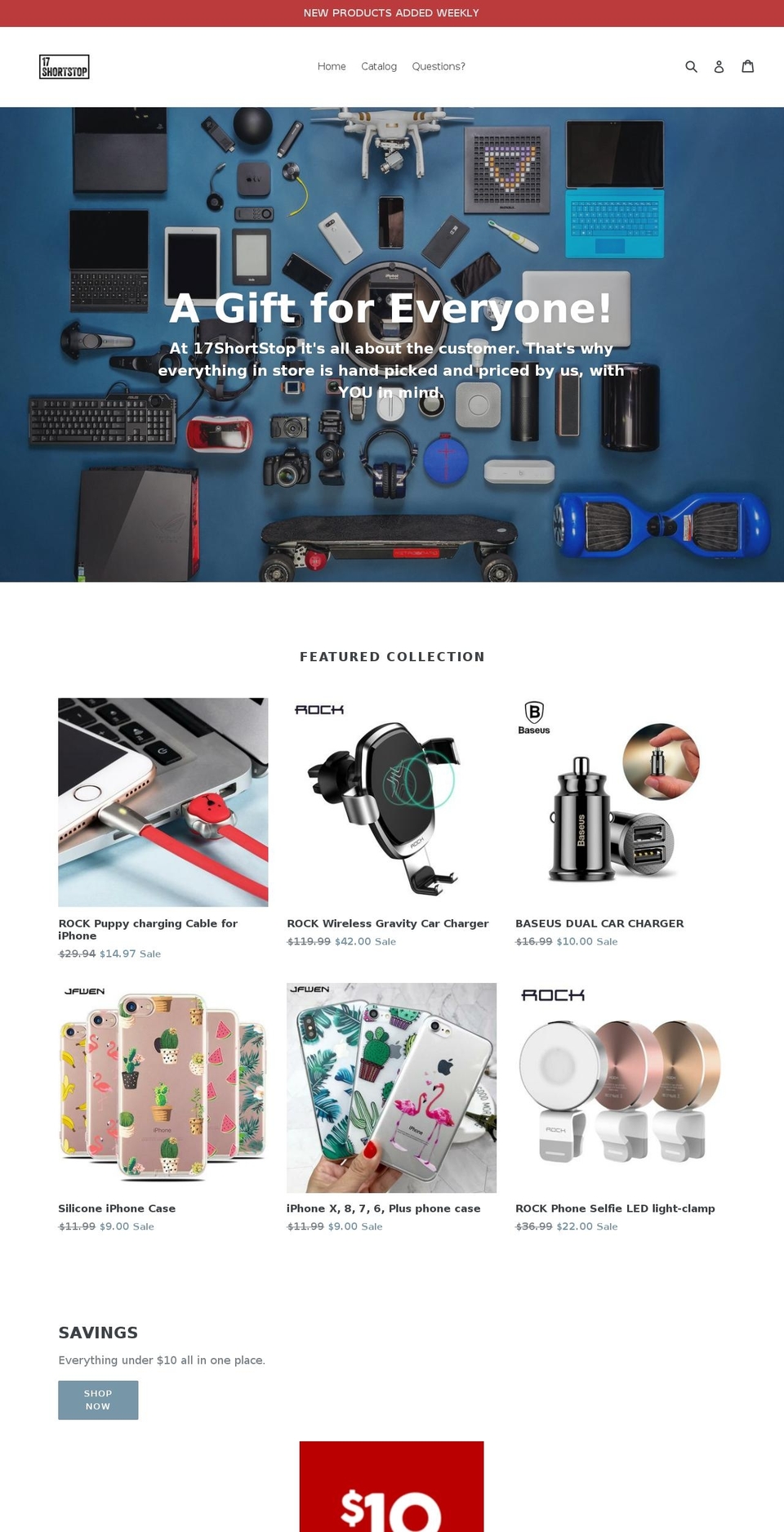 17shortstop.com — Shopify storefront screenshot