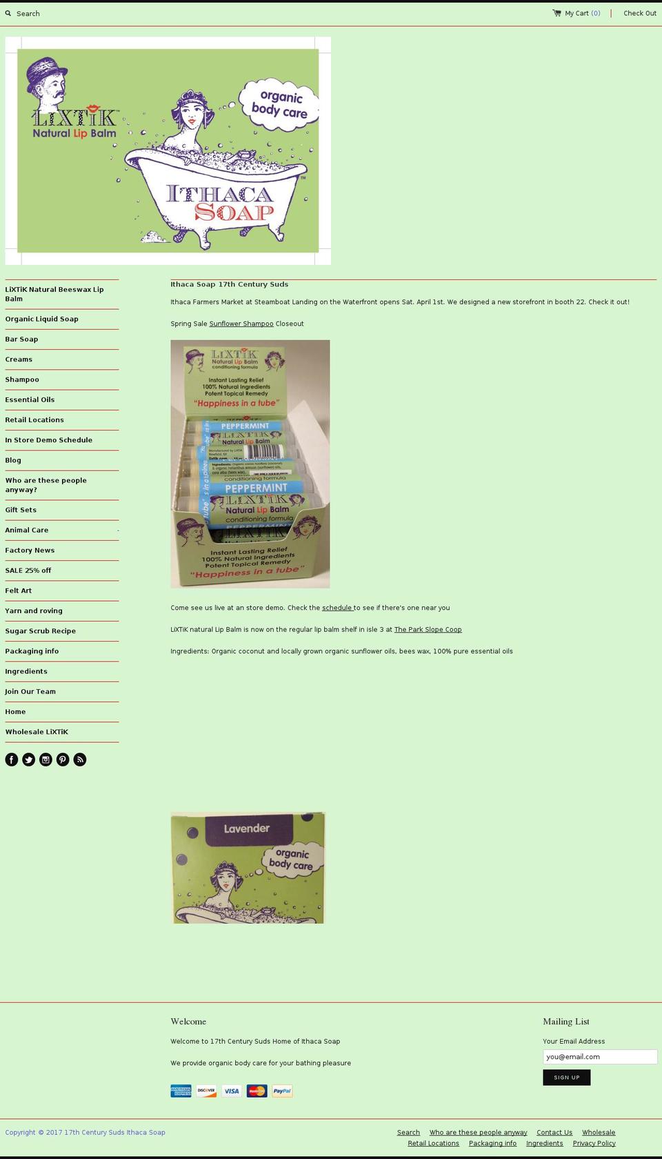 17thcenturysuds.com shopify website screenshot