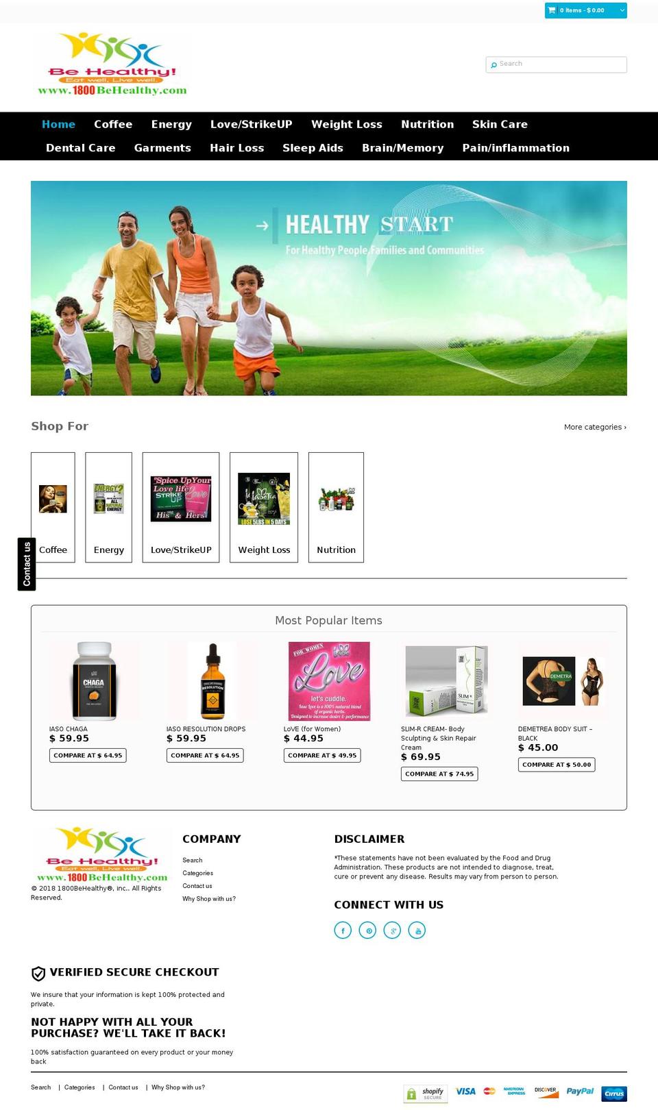 extreme-theme-updated Shopify theme site example 1800behealthy.com