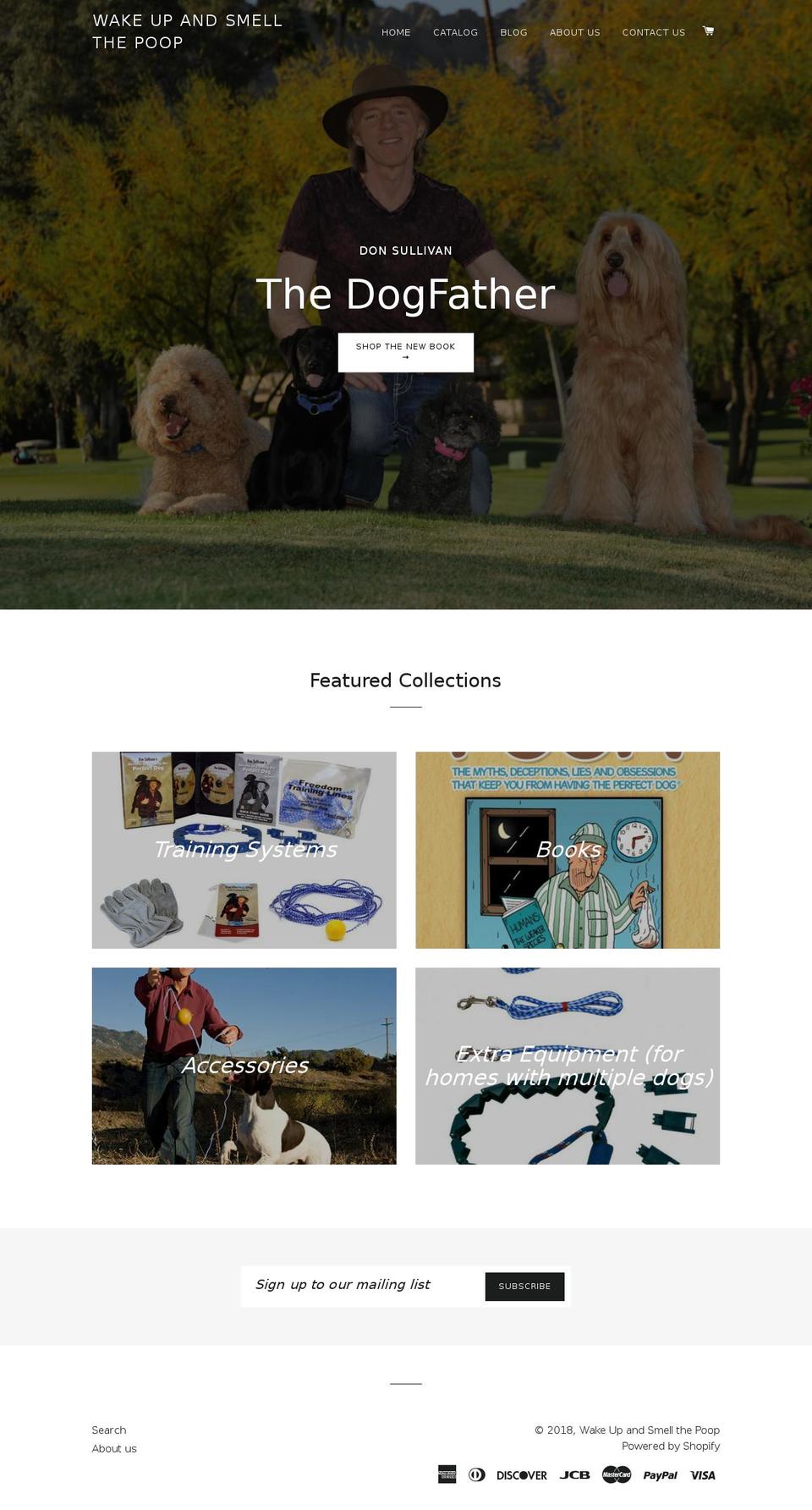 1800dogtrain.com — Shopify storefront screenshot
