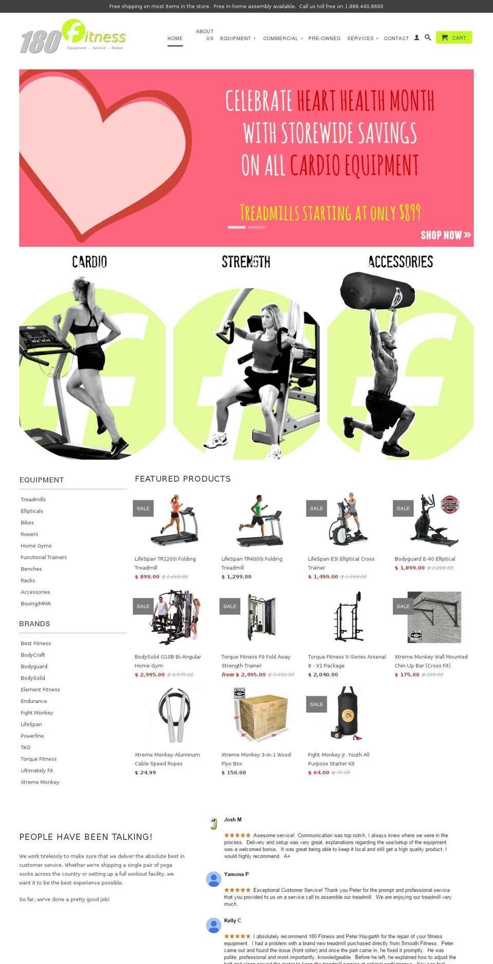 Official 2017 Live Theme Shopify theme site example 180fitnessequipment.com