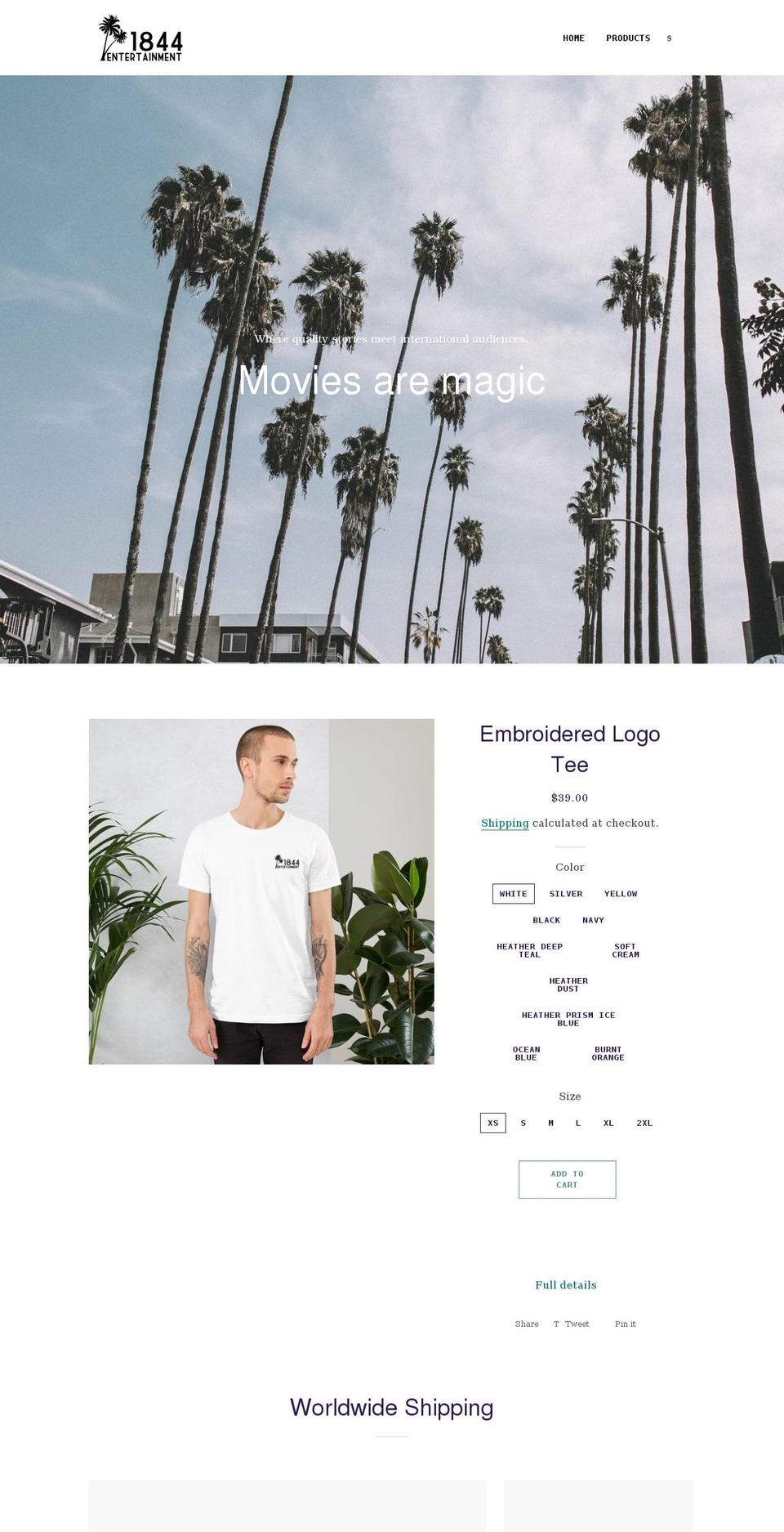 1844-entertainment.myshopify.com shopify website screenshot