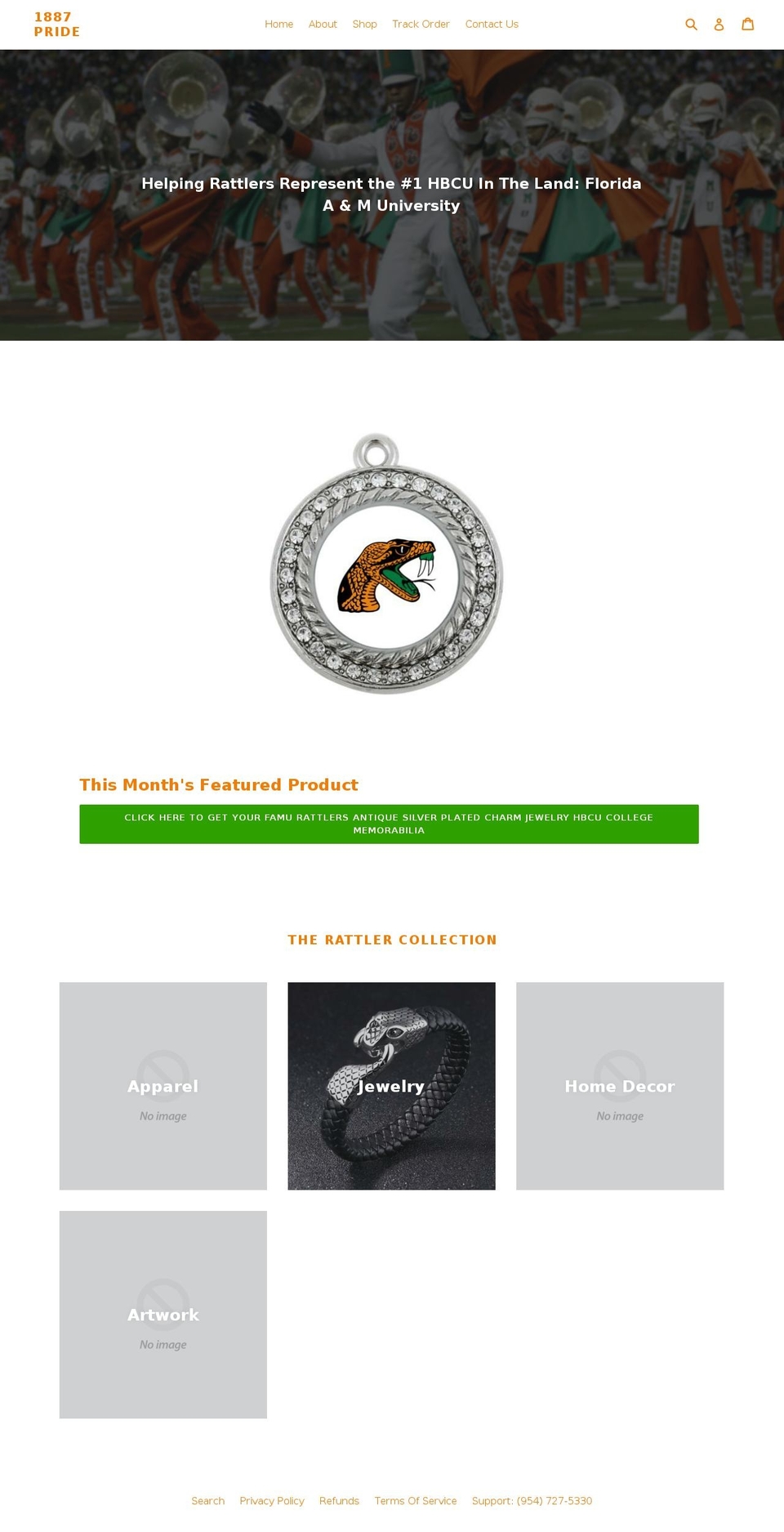 1887pride.com shopify website screenshot