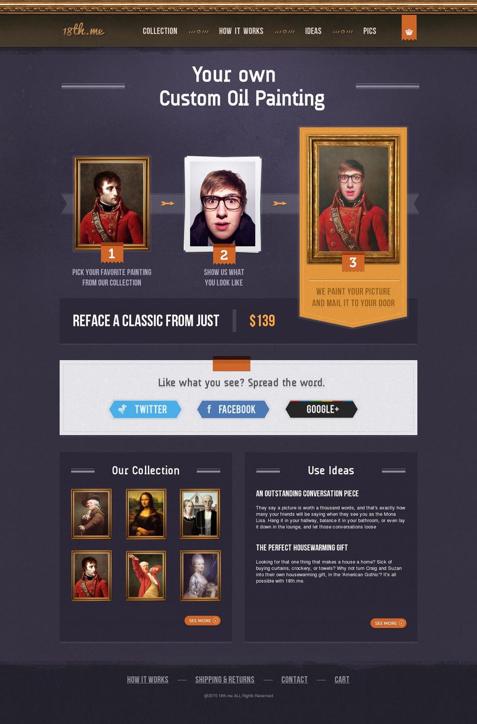 18thme.com shopify website screenshot