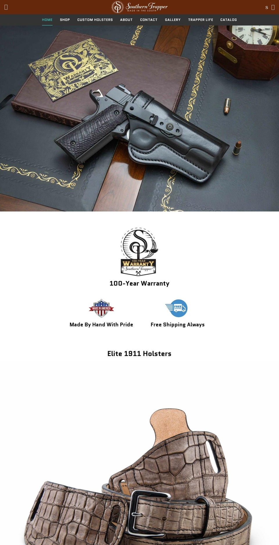 1911holsters.com shopify website screenshot